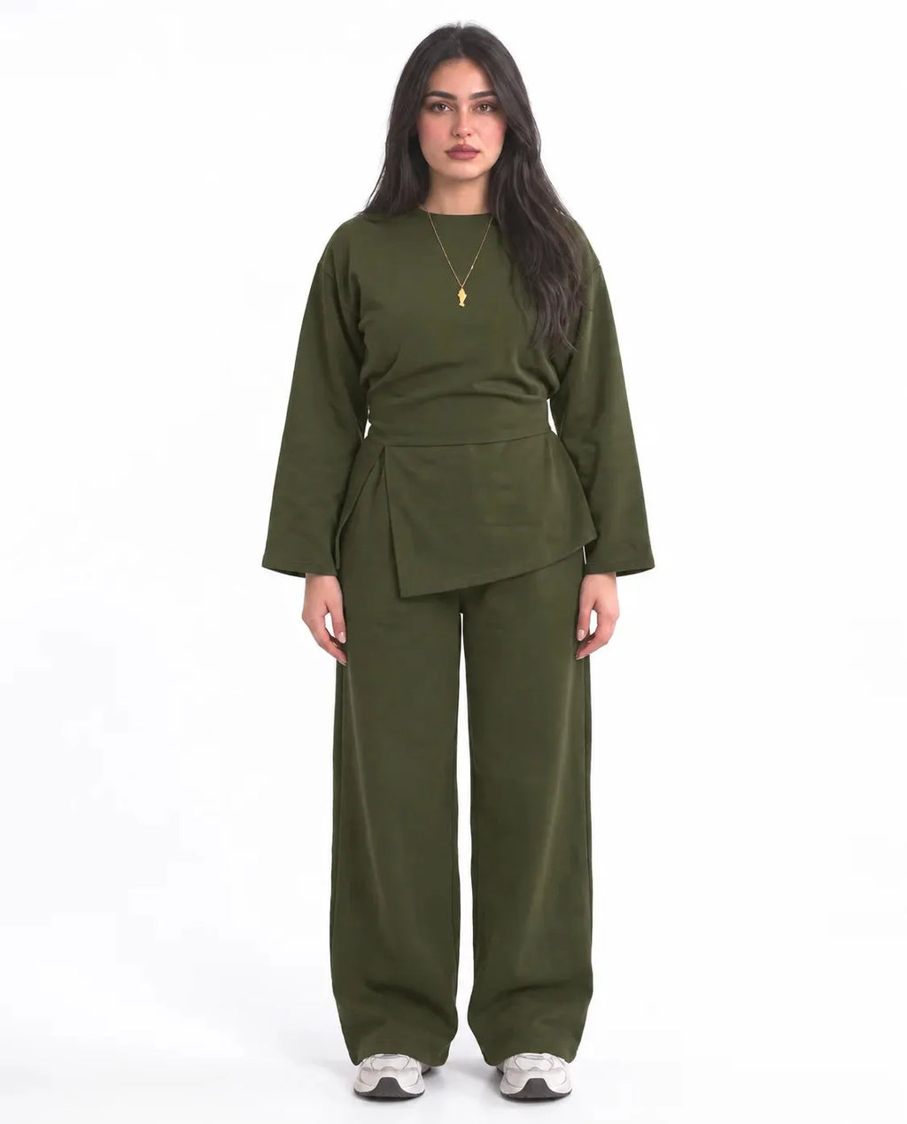 SITRA Women's Casual Wrap Detail Lounge Set