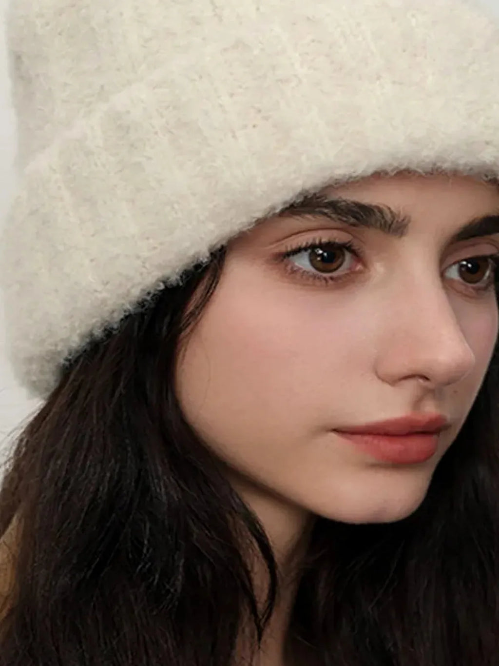 Solid Color Textured Thermal Knit Hat