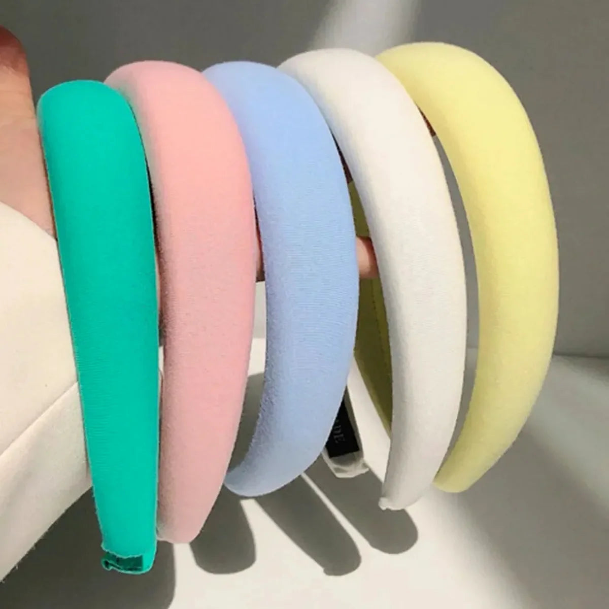 Solid Polyester Wide Padded Headband