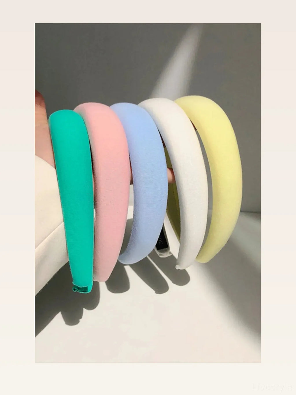 Solid Polyester Wide Padded Headband