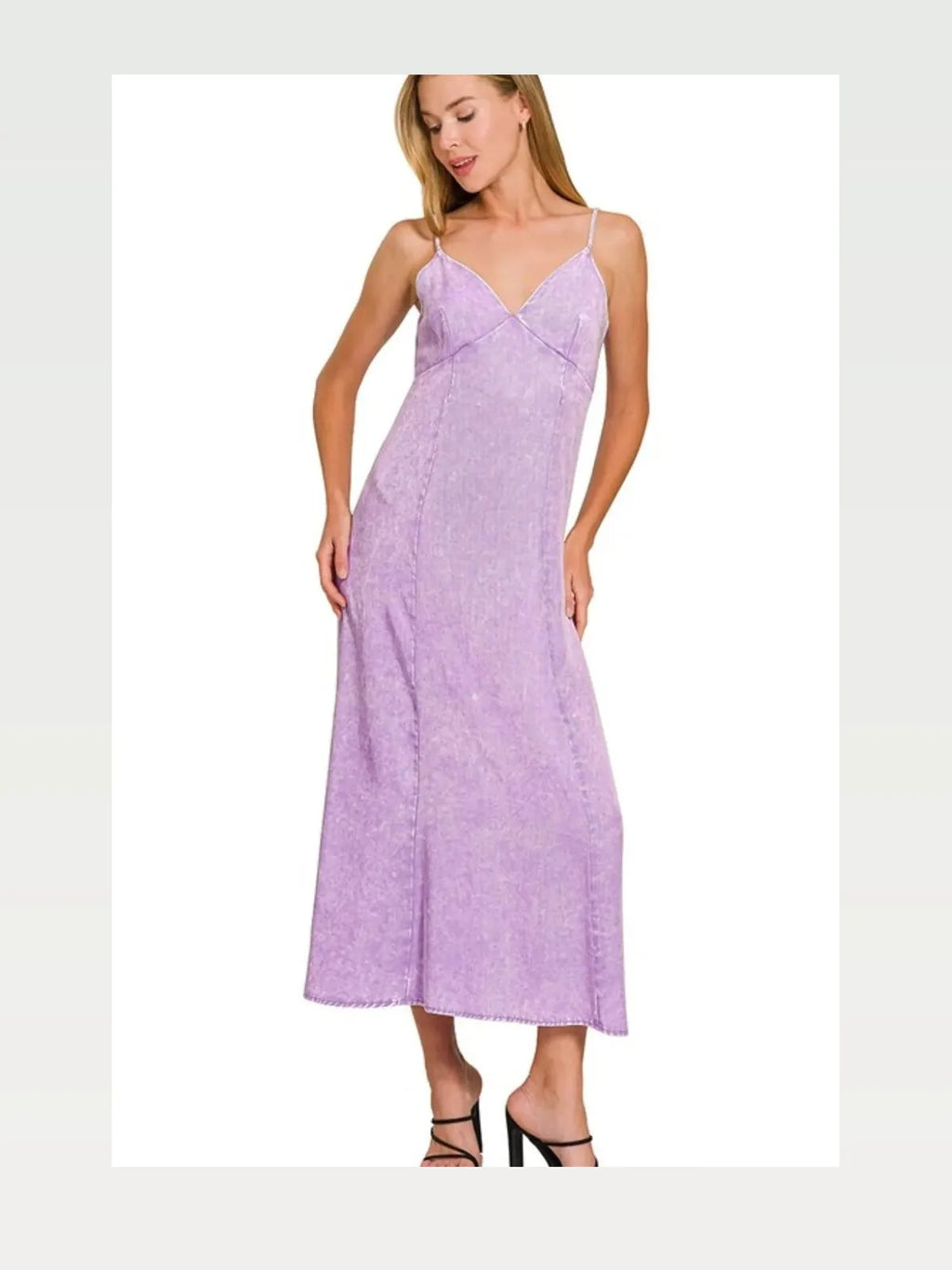 Tencel Mineral Washed Maxi Dress
