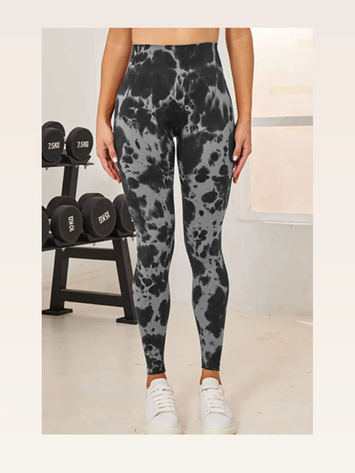 Tie-Dye High Waist Full Length Active Leggings