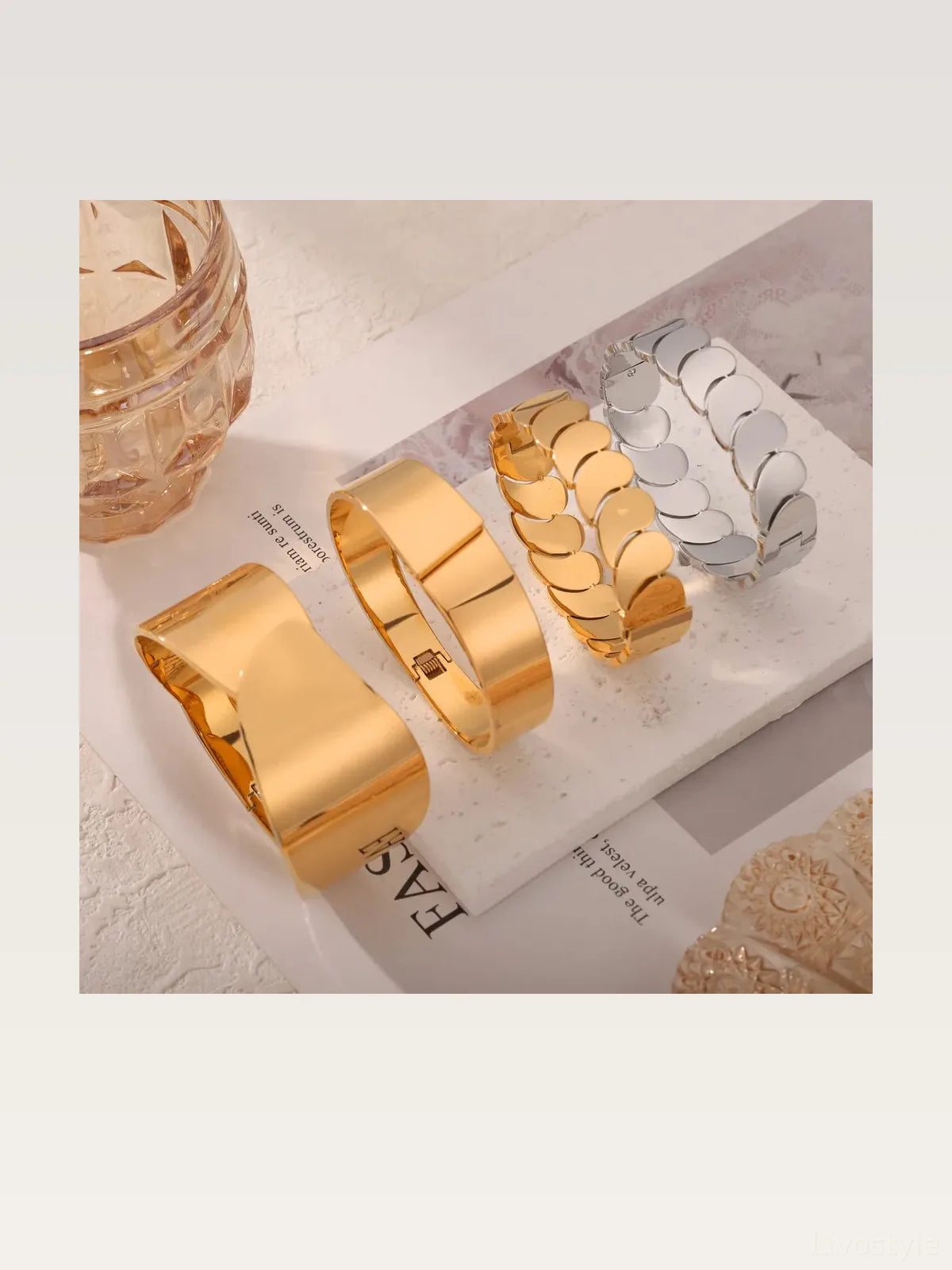 Titanium Steel Cuff Bracelet