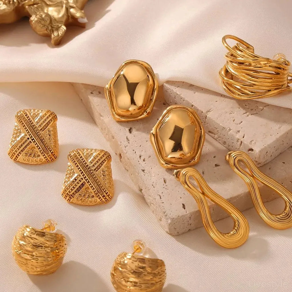 Titanium Steel Geometric Shape Earrings