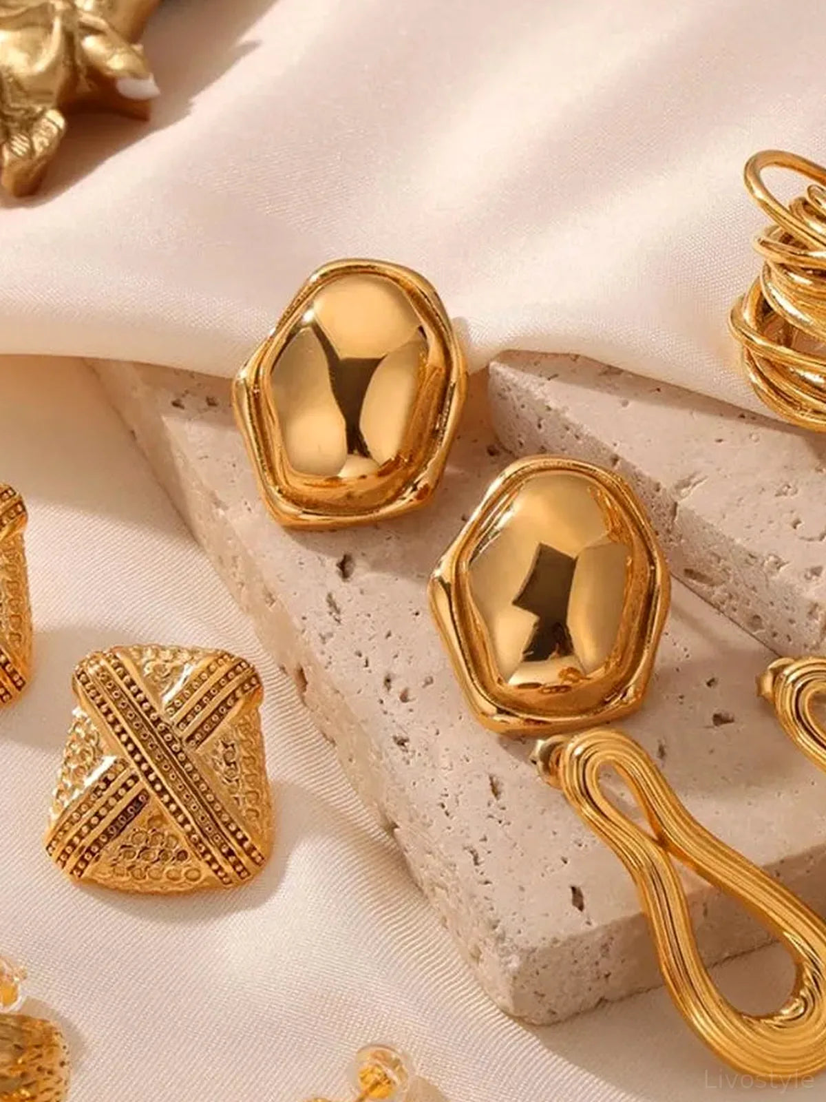 Titanium Steel Geometric Shape Earrings