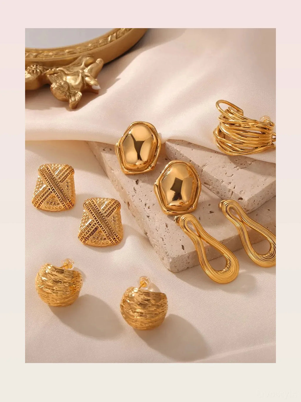 Titanium Steel Geometric Shape Earrings