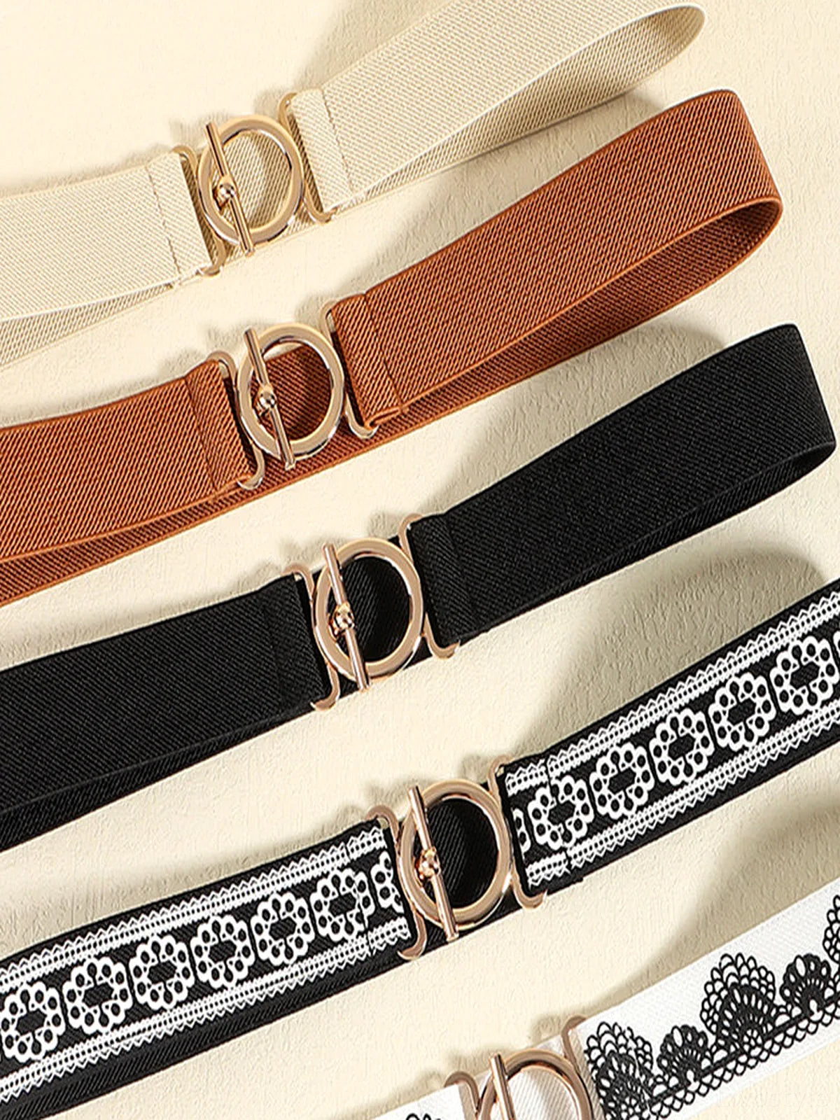 Toggle Clasp Elastic Belt