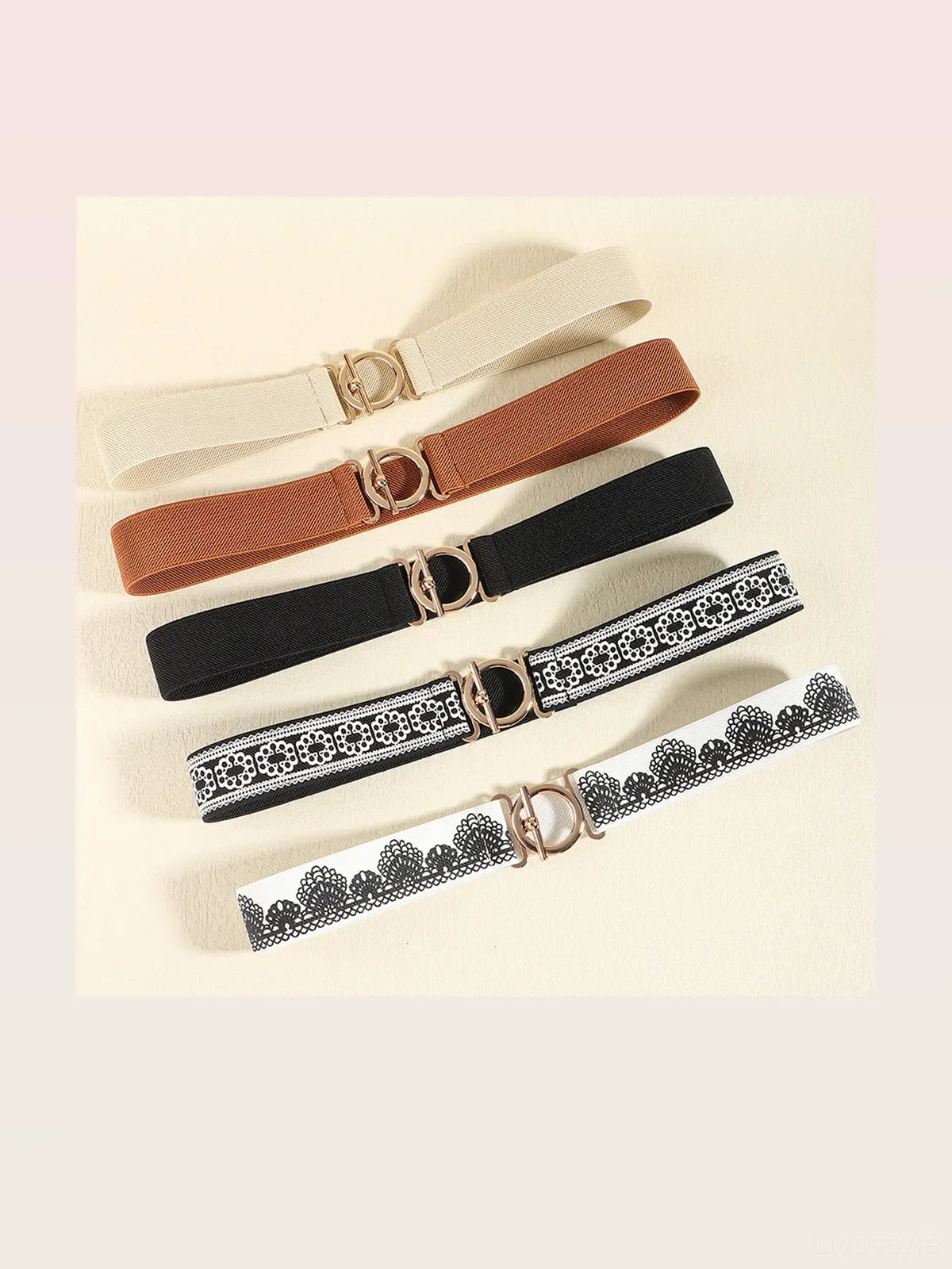 Toggle Clasp Elastic Belt