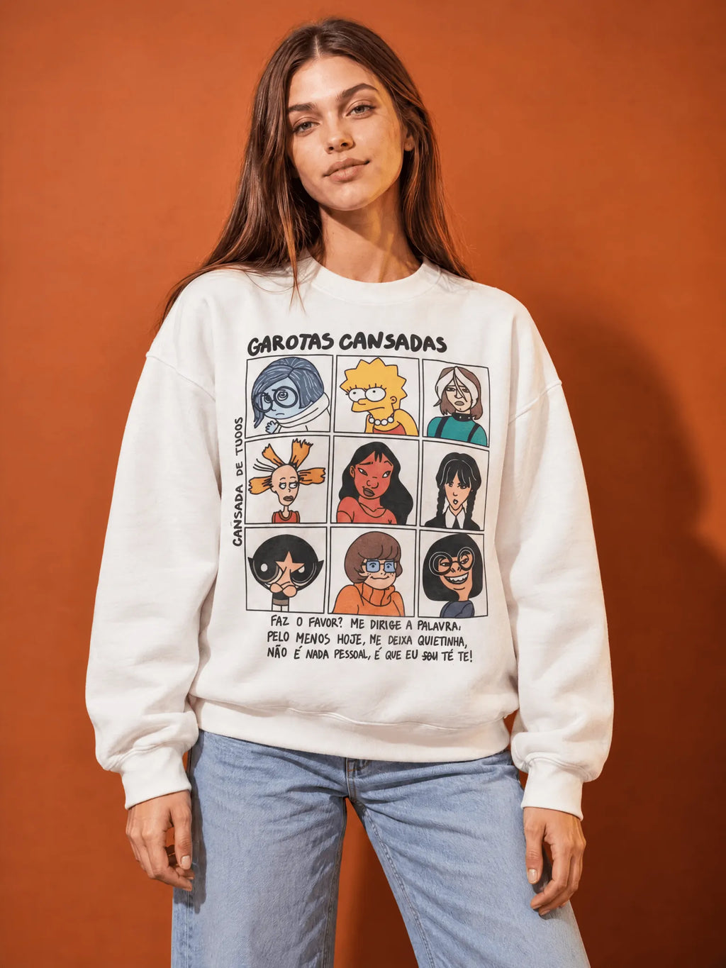 Unisex Oversize Fit Cotton Crewneck Sweatshirt