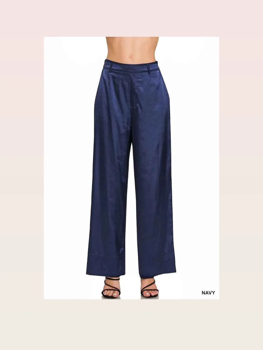 Wide-Leg Satin Palazzo Pants