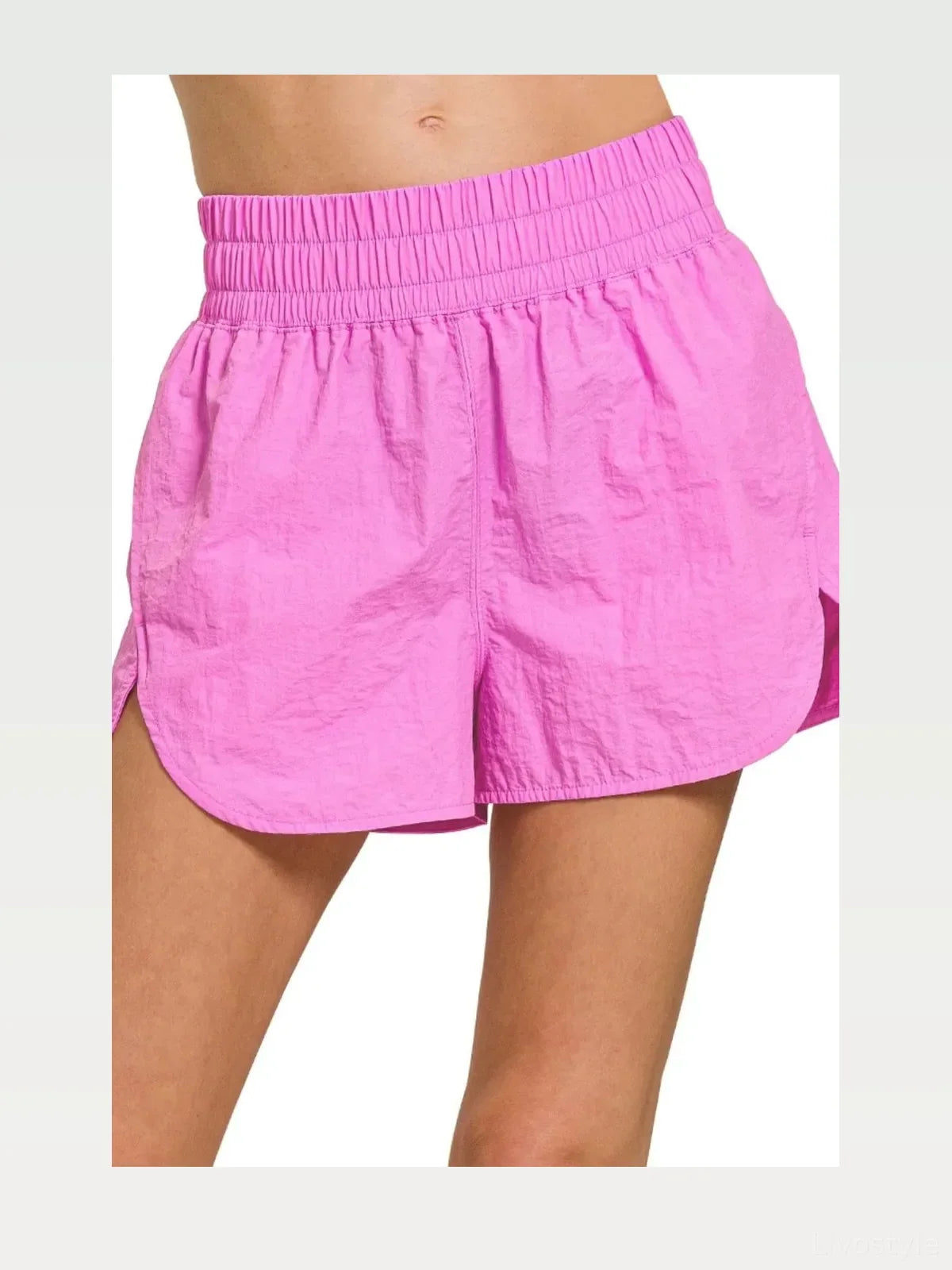 Lightweight Windbreaker Running Shorts with Slit Hem