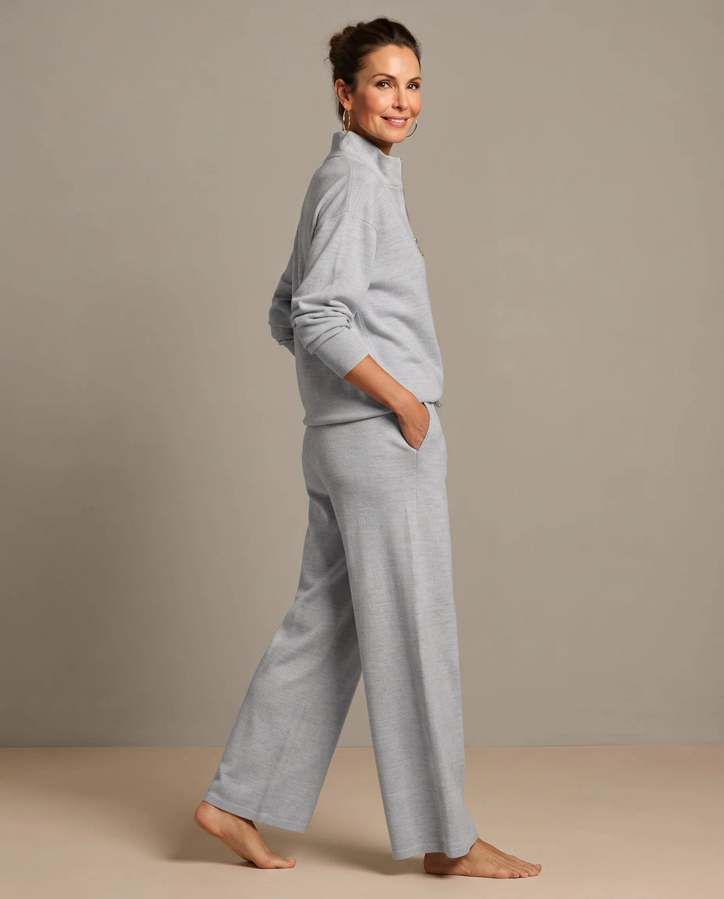 Women's Casual Plain Kashmir Set