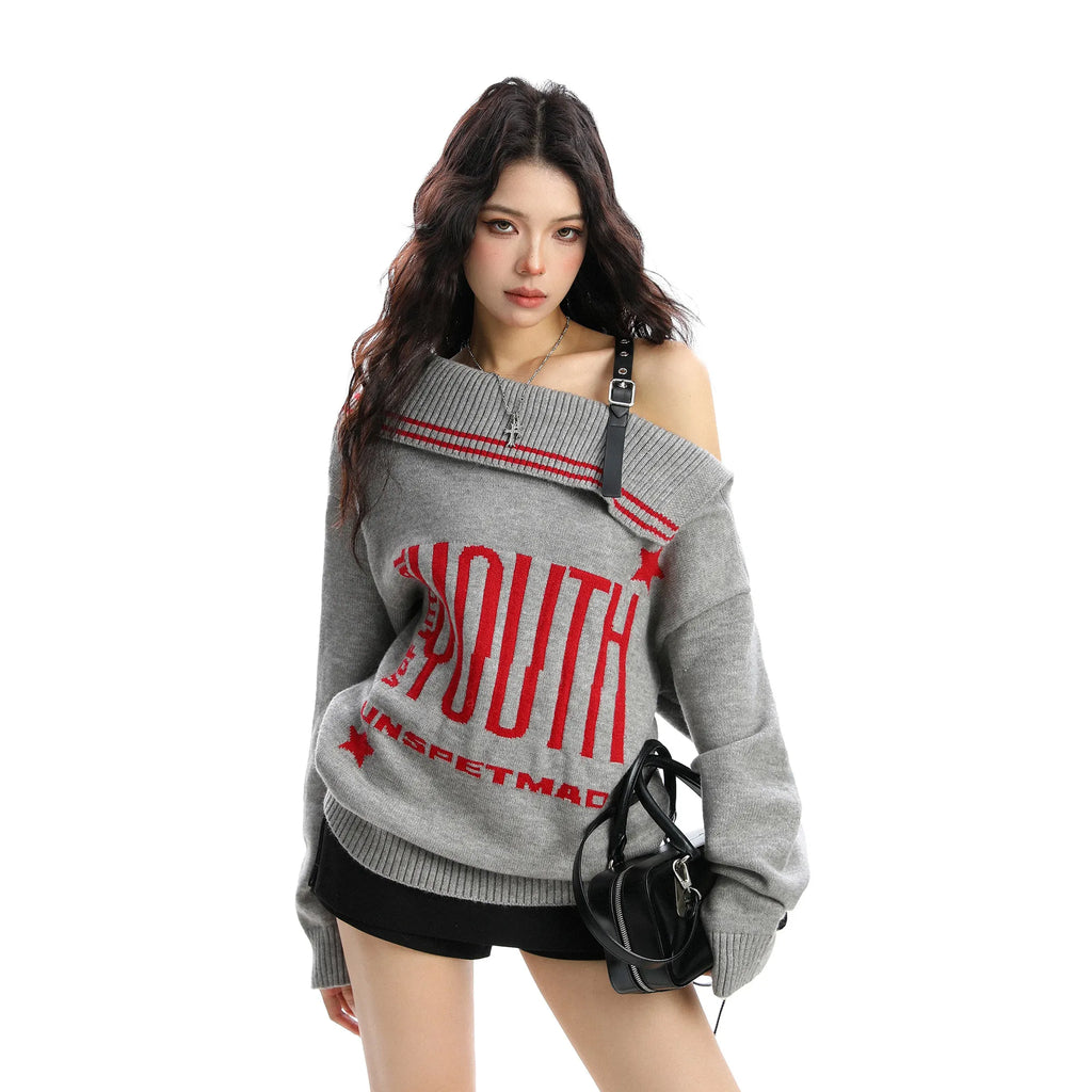 Women's Casual Retro Knitted Pullover Sweater