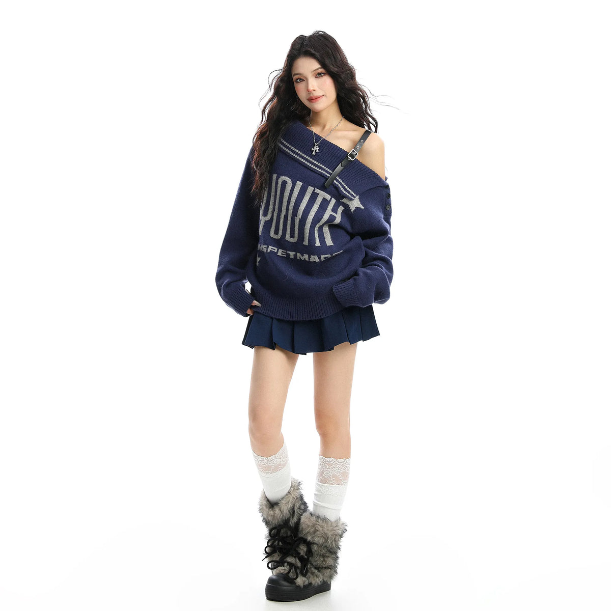 Women's Casual Retro Knitted Pullover Sweater