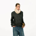 Women's Casual Short Woolen Jacket Coat
