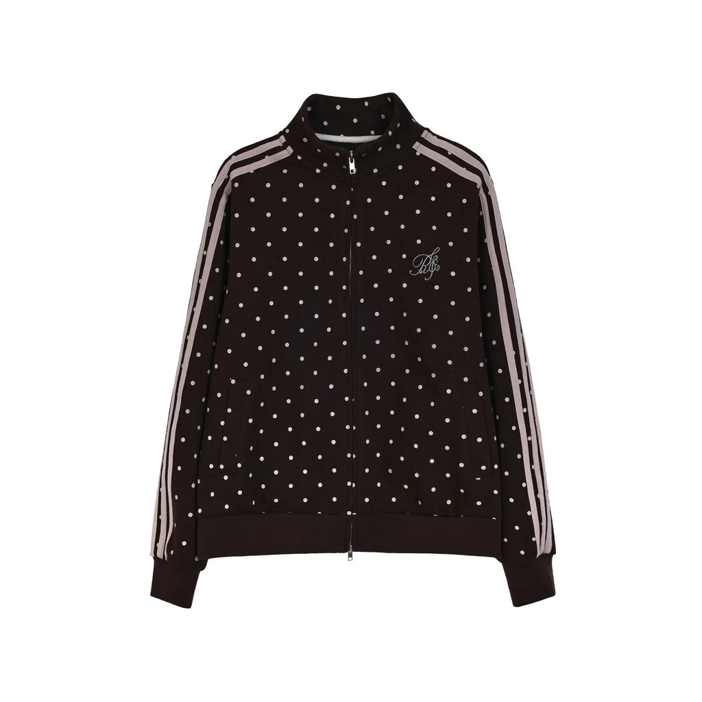 Women's Cute Sporty Polka Dot Jacket Gymnastics Outfit