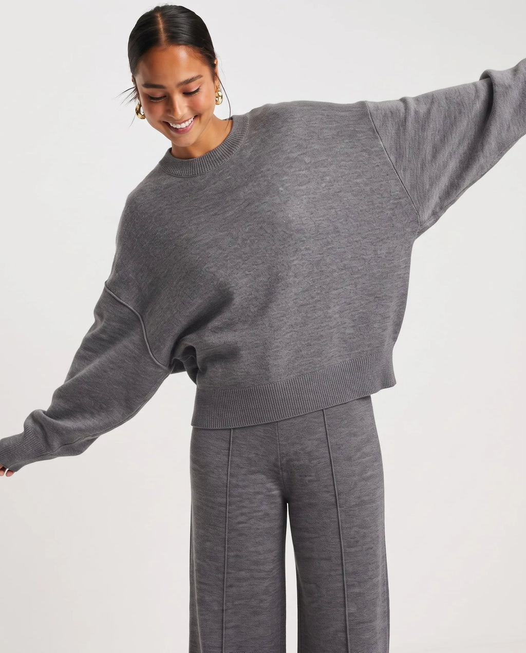 Women's Modest Knit Tricot Pullover Set
