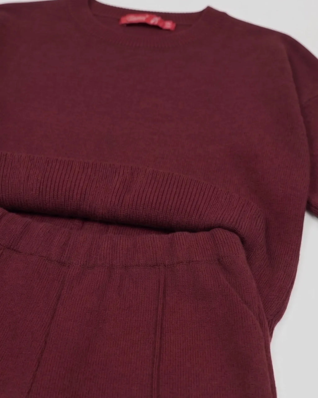 Women's Modest Knit Tricot Pullover Set