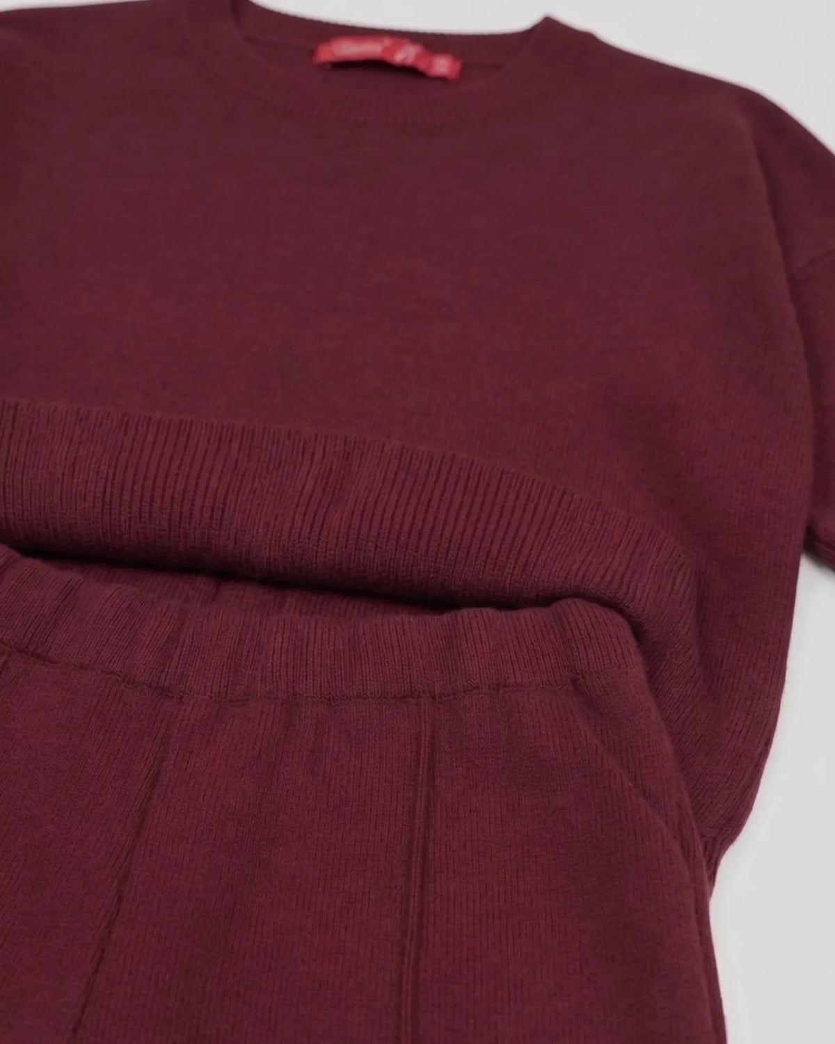 Women's Modest Knit Tricot Pullover Set
