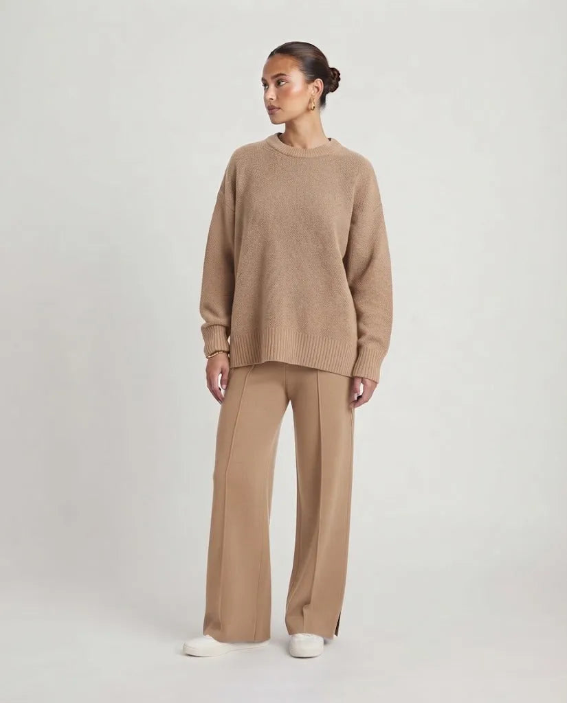 Women's Modest Knit Tricot Pullover Set
