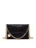 Women's PU Leather Crossbody Bag with Gold-Tone Chain Trim