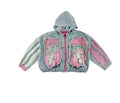 Women's Retro Splicing Hooded Denim Jacket Loose Fit