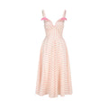 Women's Retro Striped Draped A-Line Maxi Dress