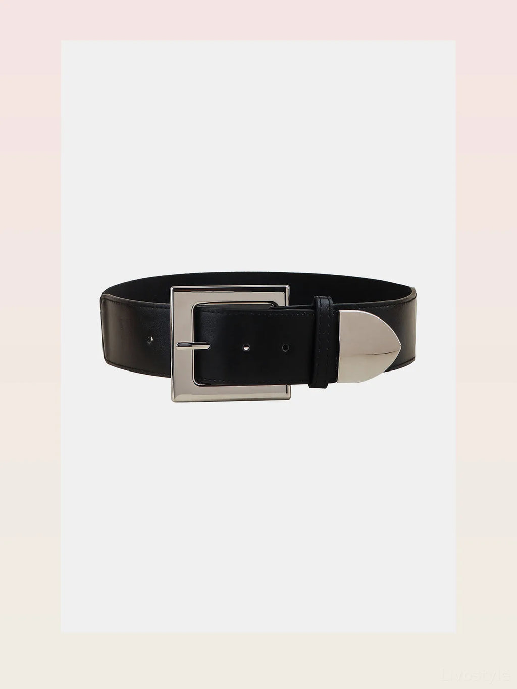 Square Buckle PU Leather Belt